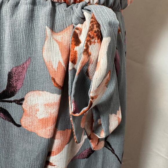 Bailey Blue Cold Shoulder Floral Maxi Dress Size M - Picture 4 of 10